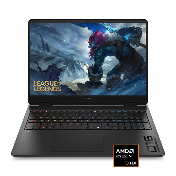 HyperX - HP OMEN 16" 165Hz 2.5K OLED Gaming Laptop - AMD Ryzen 9 8940HX (2025) - 16GB Memory - NVIDIA GeForce RTX 5060 - 1TB SSD - Shadow Black