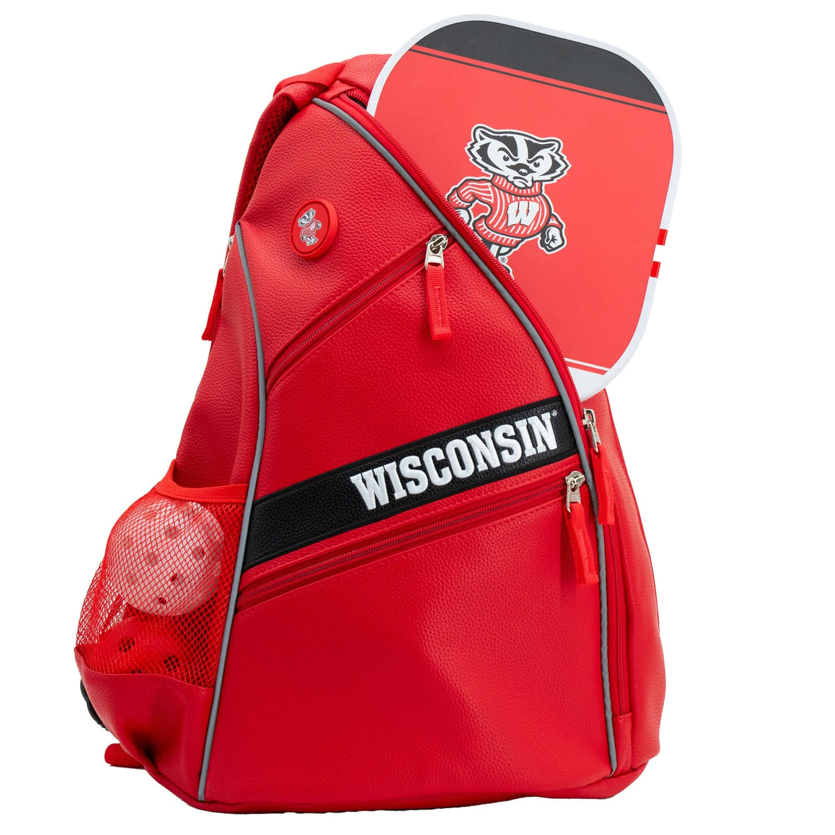 Team Golf - Wisconsin Badgers Embroidered Team Pickleball Backpack - Multicolor