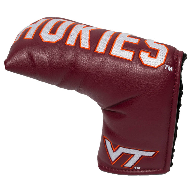 Front. Team Golf - Virginia Tech Hokies Tour Blade Putter Cover - Multicolor.