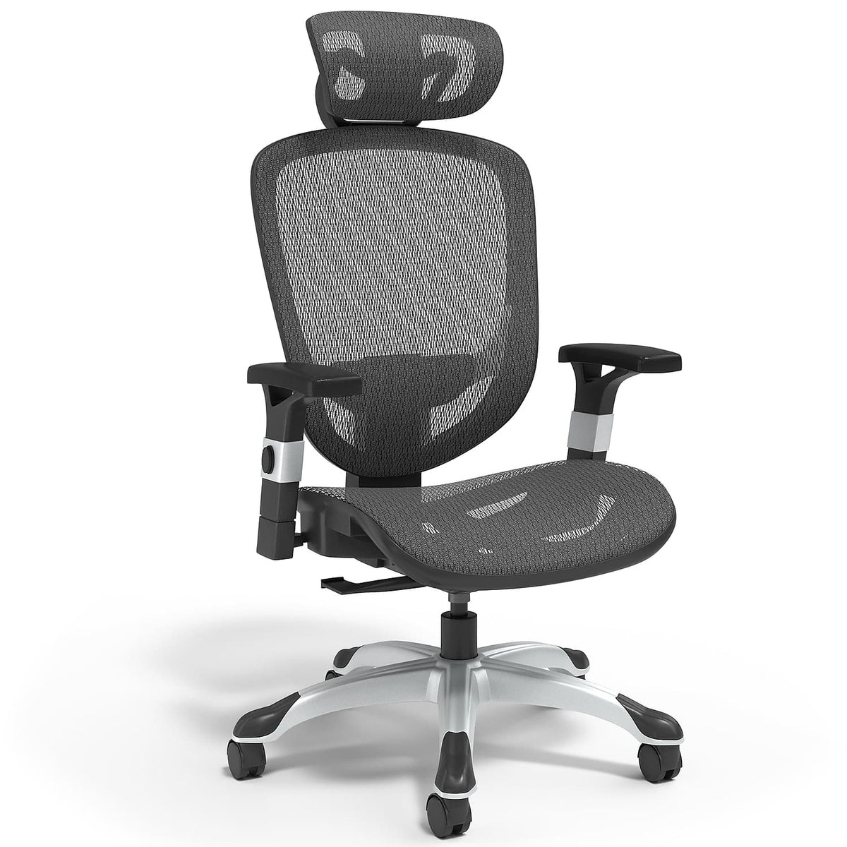 Staples - Hyken Ergonomic Mesh Swivel Task Chair - Black