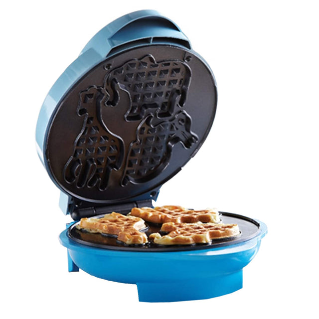 Front. Brentwood - Brentwood Animal Shaped Waffle Maker in Blue - Blue.
