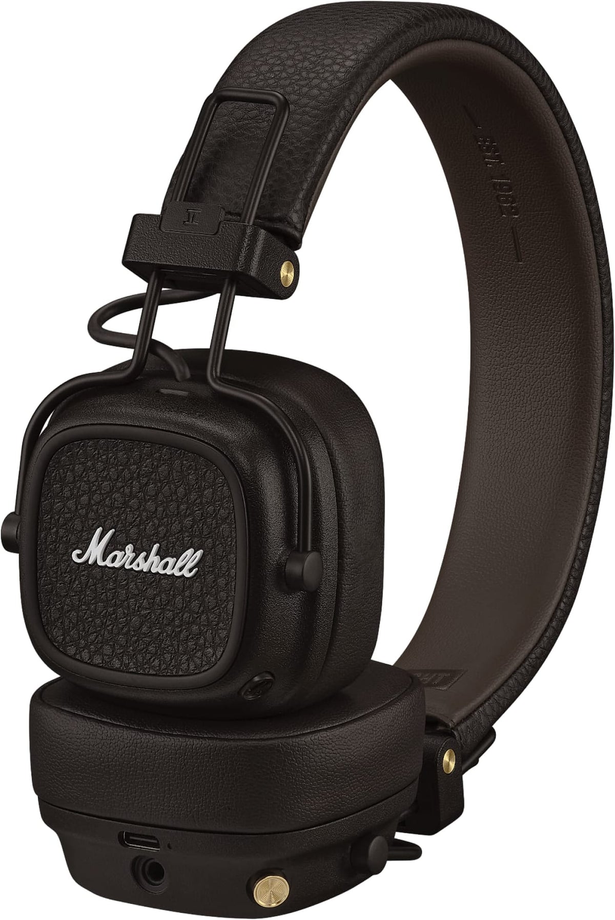 Marshall - Major V Wireless On-Ear Bluetooth Headphones with Lightweight Foldable Design and Microphone for Calls - Brown