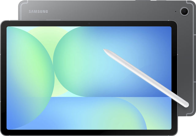 Front. Samsung - Galaxy Tab S10 FE - 10.9" 128GB - Wi-Fi - with S-Pen - Gray.