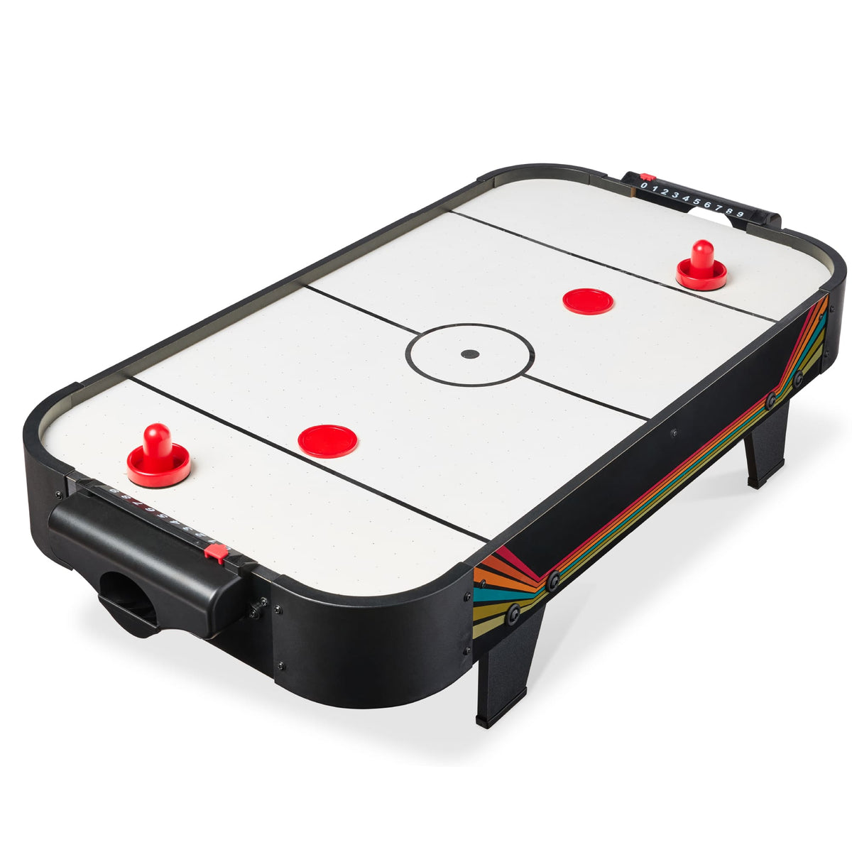 Best Choice Products - 40in Air Hockey Table w/ 100V Motor, Electric Fan, 2 Strikers, 2 Pucks - Arcade
