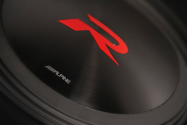 Front. Alpine - R-Series 10" Dual Voice Coil 4-Ohm Subwoofer - Black.