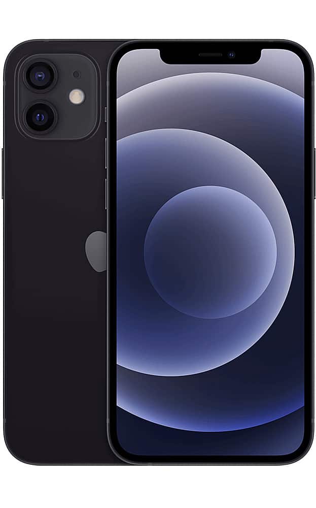 Lively® - Pre-Owned Excellent iPhone 12 5G 64GB with Lively SIM Card - Black
