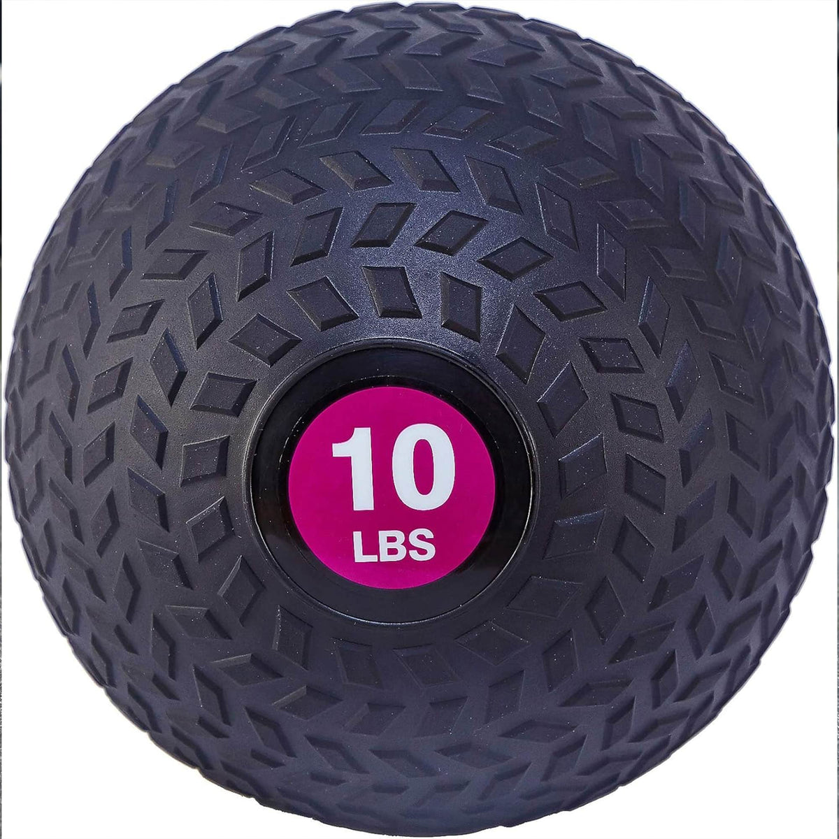 Fitvids - 10 Pound Weighted Medicine Ball for Home Gym Training, Fitness - Purple