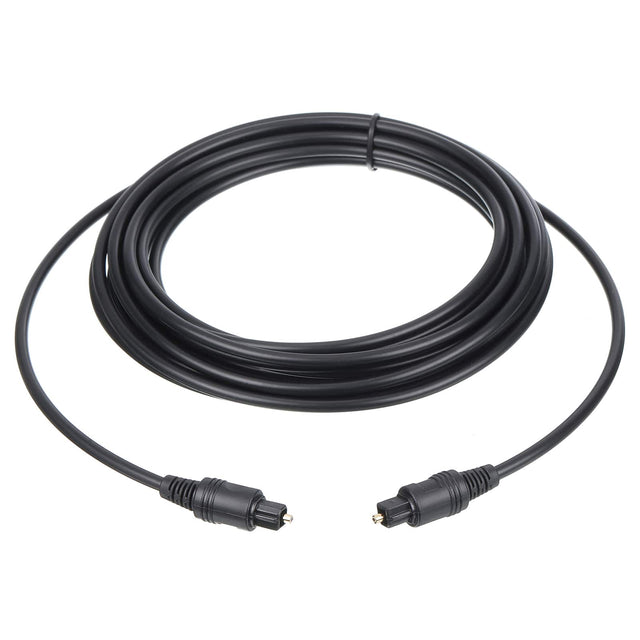 Front. Unique Bargains - Fiber Optic Audio Cable Digital Audio Optic Cable TOS Link PVC Straight Connector for TV DVD Amplifier - Black.