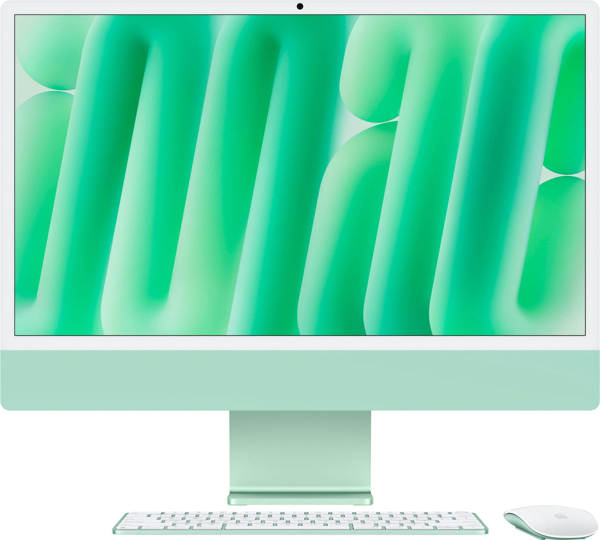 Apple - Refurbished Excellent - iMac 24-inch All-in-One - M4 chip - Built for Apple Intelligence - 10 Core CPU - 10 Core GPU - 16GB Memory - 256GB SSD - Green