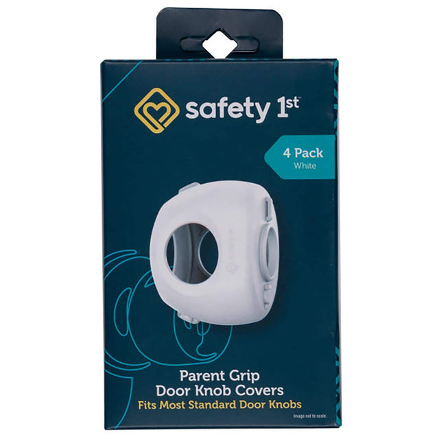 Safety 1st 4 Pack White Parent Grip Door Knob Covers Fits Most Standard Door Knobs