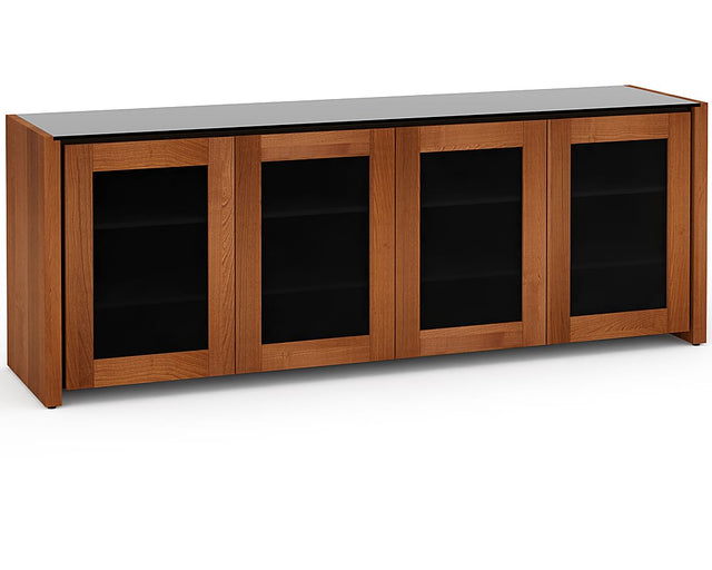 Angle. Salamander Designs - Corsica AV Cabinet for Most TVs up to 85" - Natural Walnut.
