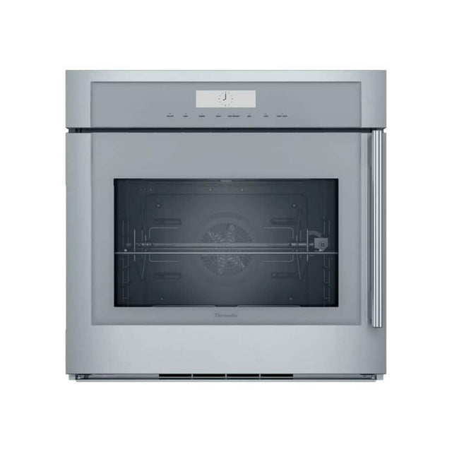 Front. Thermador - Masterpiece Series 30" Built-In Single Electric Convection Wall Oven with Wifi, Left-Swing - Stainless Steel.