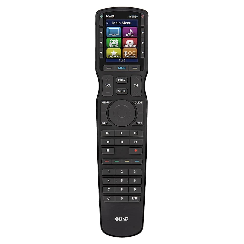 Universal Remote Control - MX-790 IR/RF Remote Control with Vibrant 2.0" LCD - Black