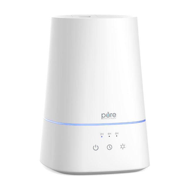 Front. Pure Enrichment - HUME Max - 1 Gallon Easy Top Fill Ultrasonic Cool Mist Humidifier - White.