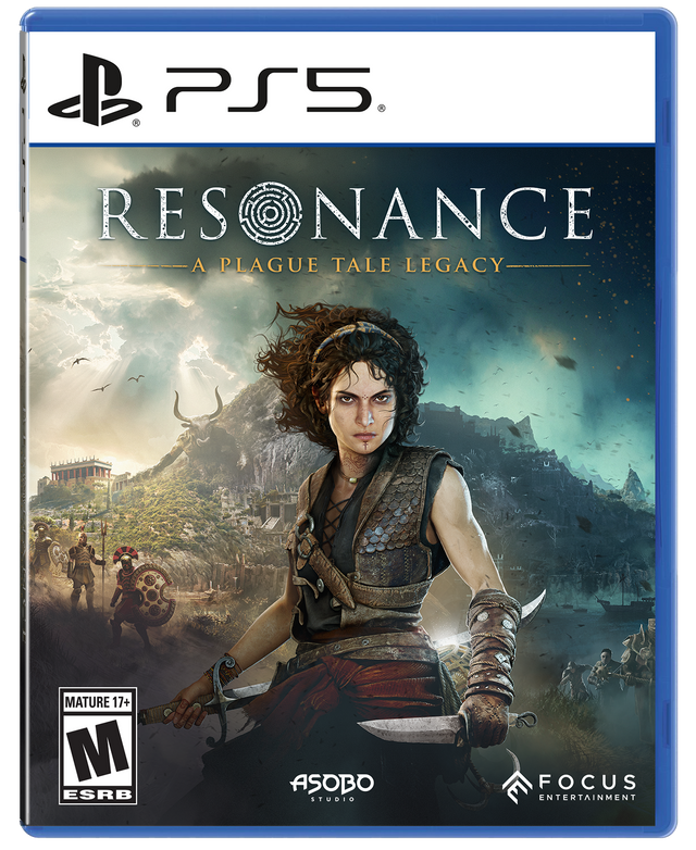 PS5. RESONANCE A PLAGUE TALE LEGACY MATURE 17+ M ESRB ASOBO STUDIO FOCUS ENTERTAINMENT