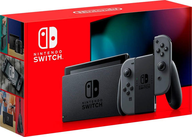 Front. Nintendo - Switch 32GB Console - Gray.
