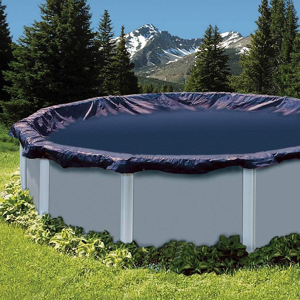 Swimline - 24 Ft. Round Above Ground Swimming Pool Leaf Debris Net Top Cover - Black