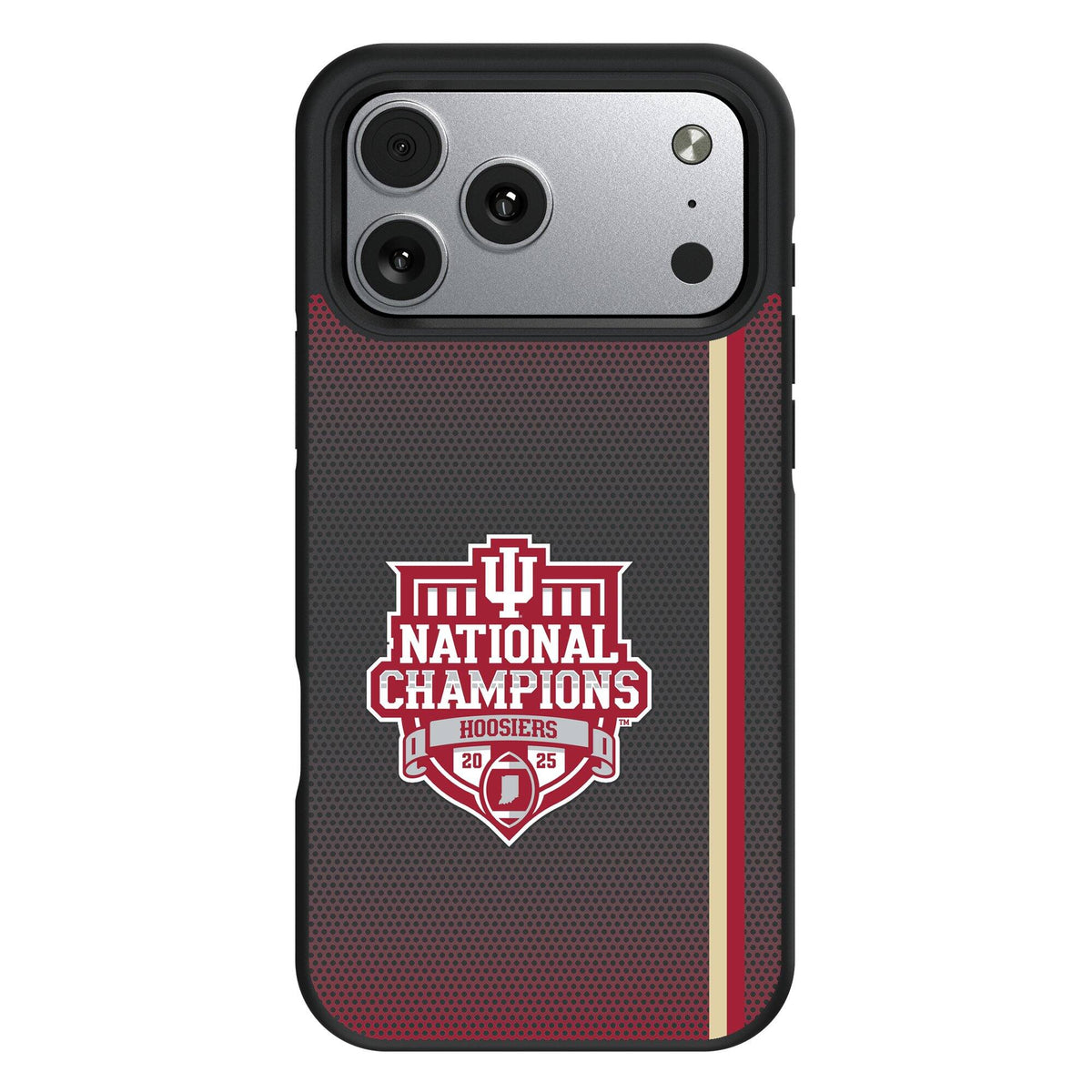 Keyscaper - NCAA - Indiana Hoosiers College Football Playoff 2025 National Champions Bump Case with 8.2ft Drop Protection - 16 - Black
