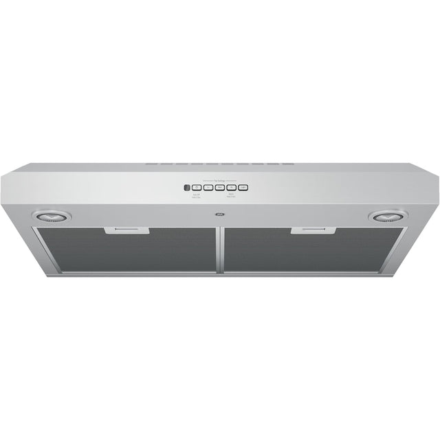Front. GE - 30" Convertible Range Hood - Stainless steel.