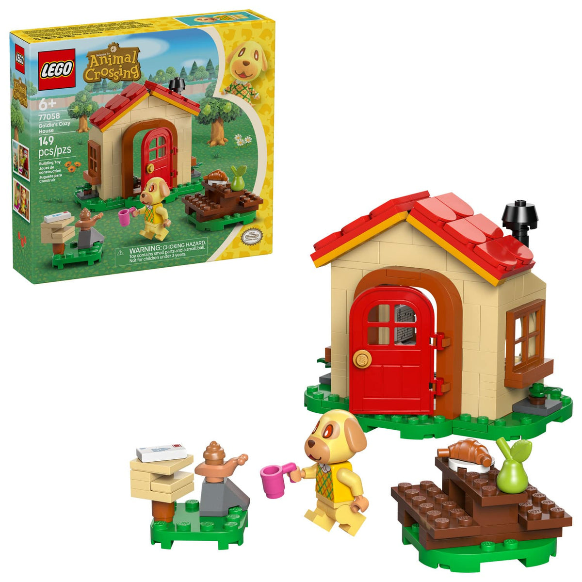 LEGO - Animal Crossing Goldie’s Cozy House Kids Toy 77058