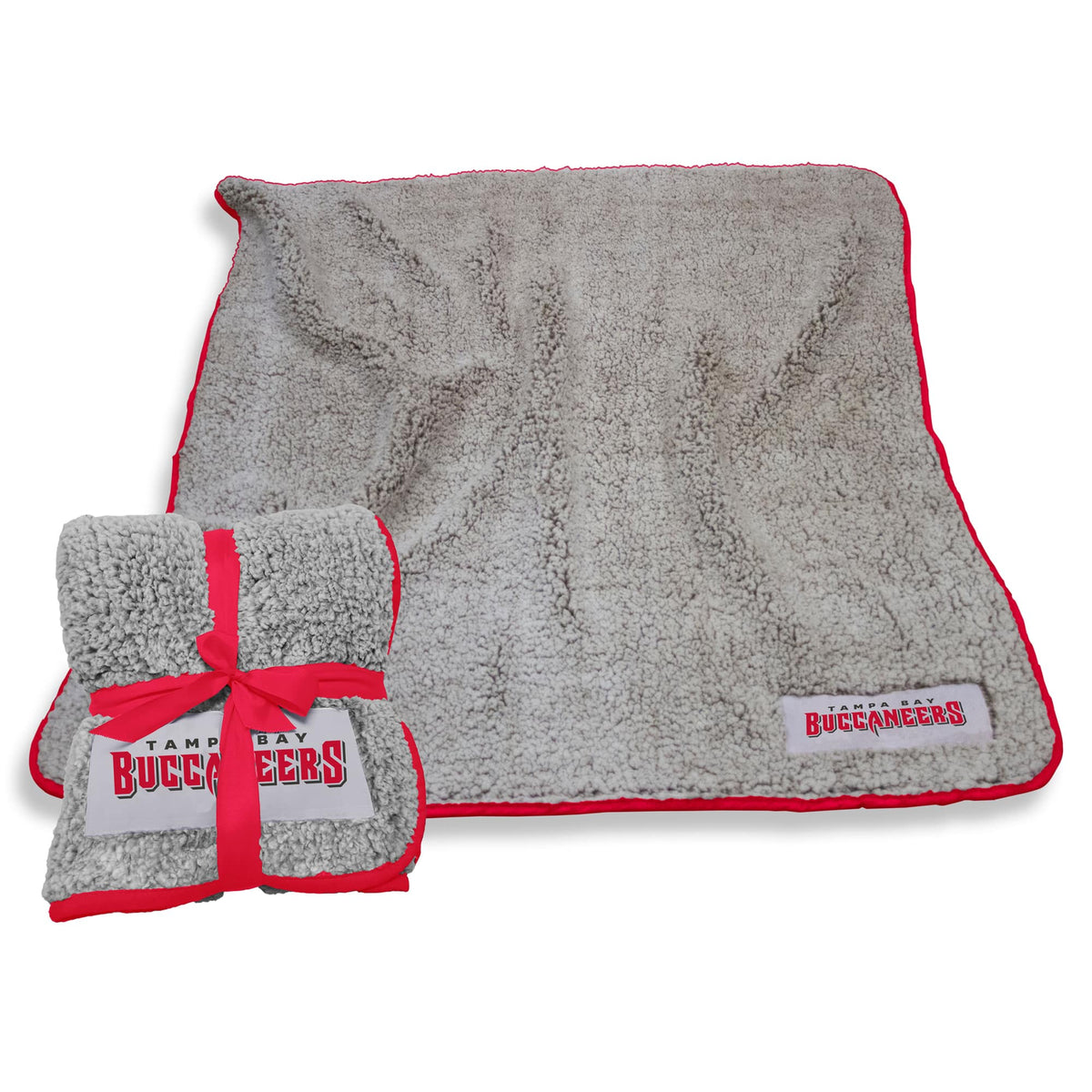 Logo Brands - Tampa Bay Buccaneers 50" x 60" Frosty Fleece Team Blanket - Multicolor