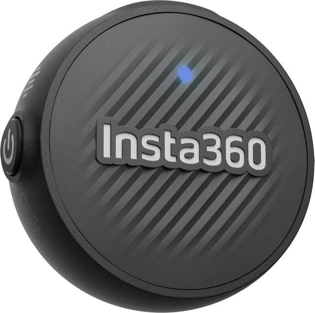 Front. Insta360 - Mic Air Transmitter Wireless Microphone System - Black.
