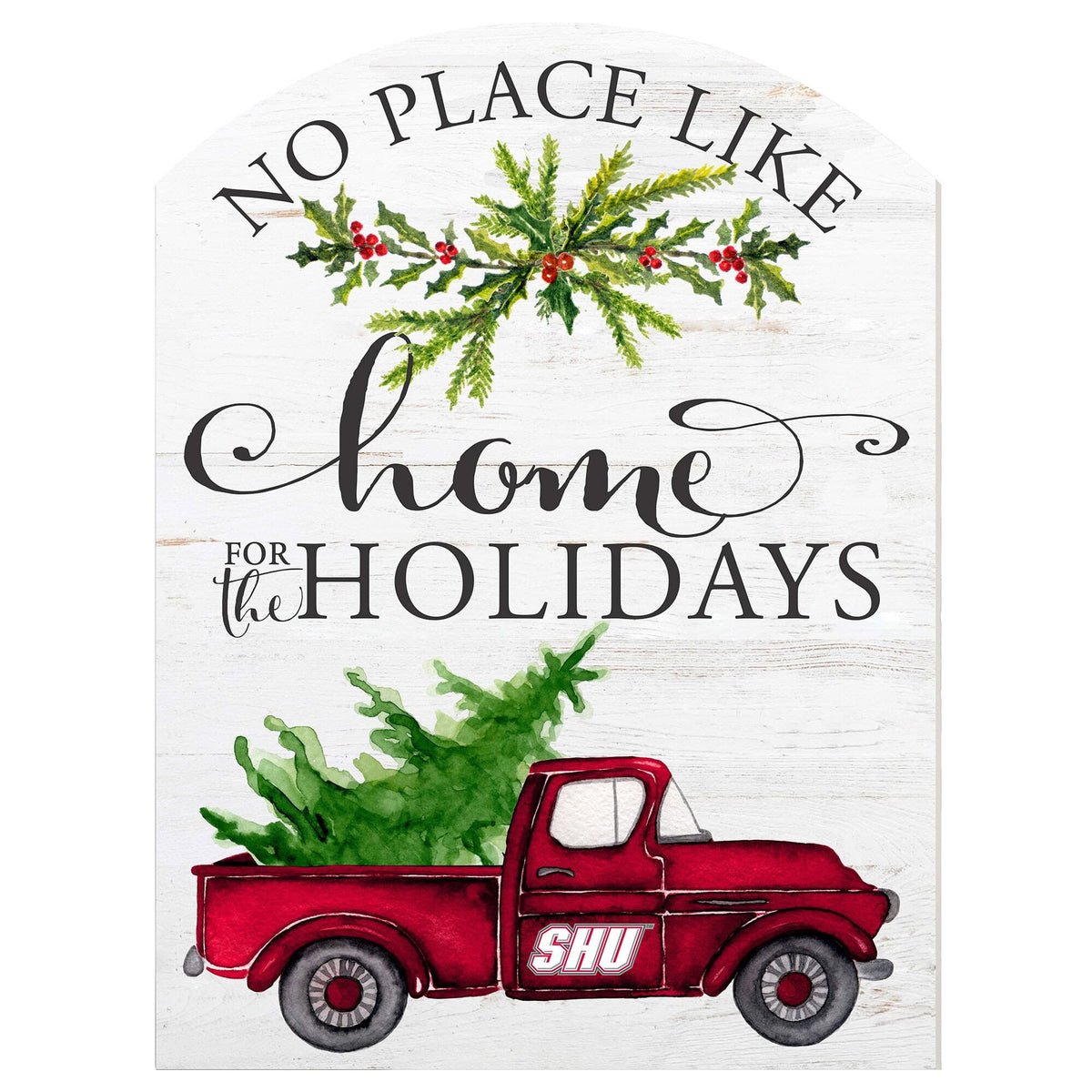 Jardine - Sacred Heart Pioneers 16'' x 22'' Holiday Marquee Sign - White