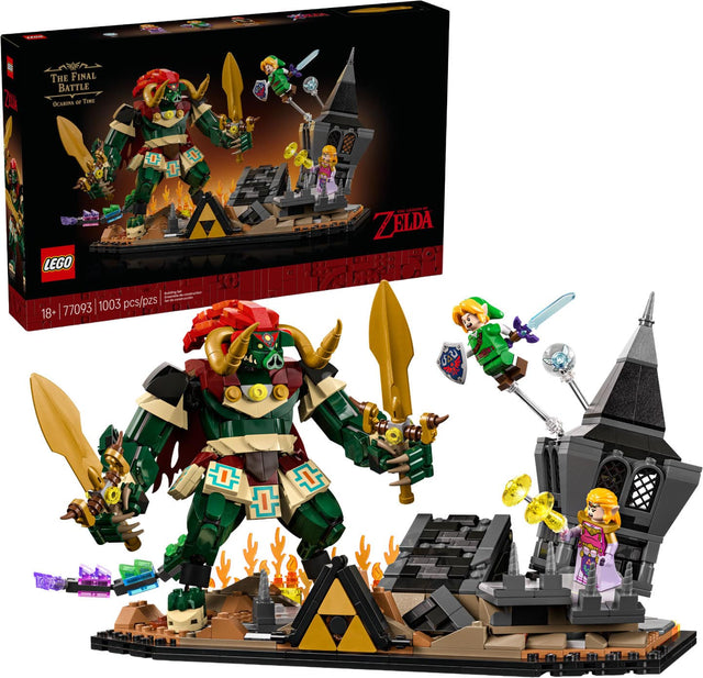 - 2 A THE FINAL BATTLE OCARINA OF TIME LEGO 3 sAm - a - - - 40 77093 1003 pcs/pzs 18+ + m - - ZELDA : 1 CAU TER