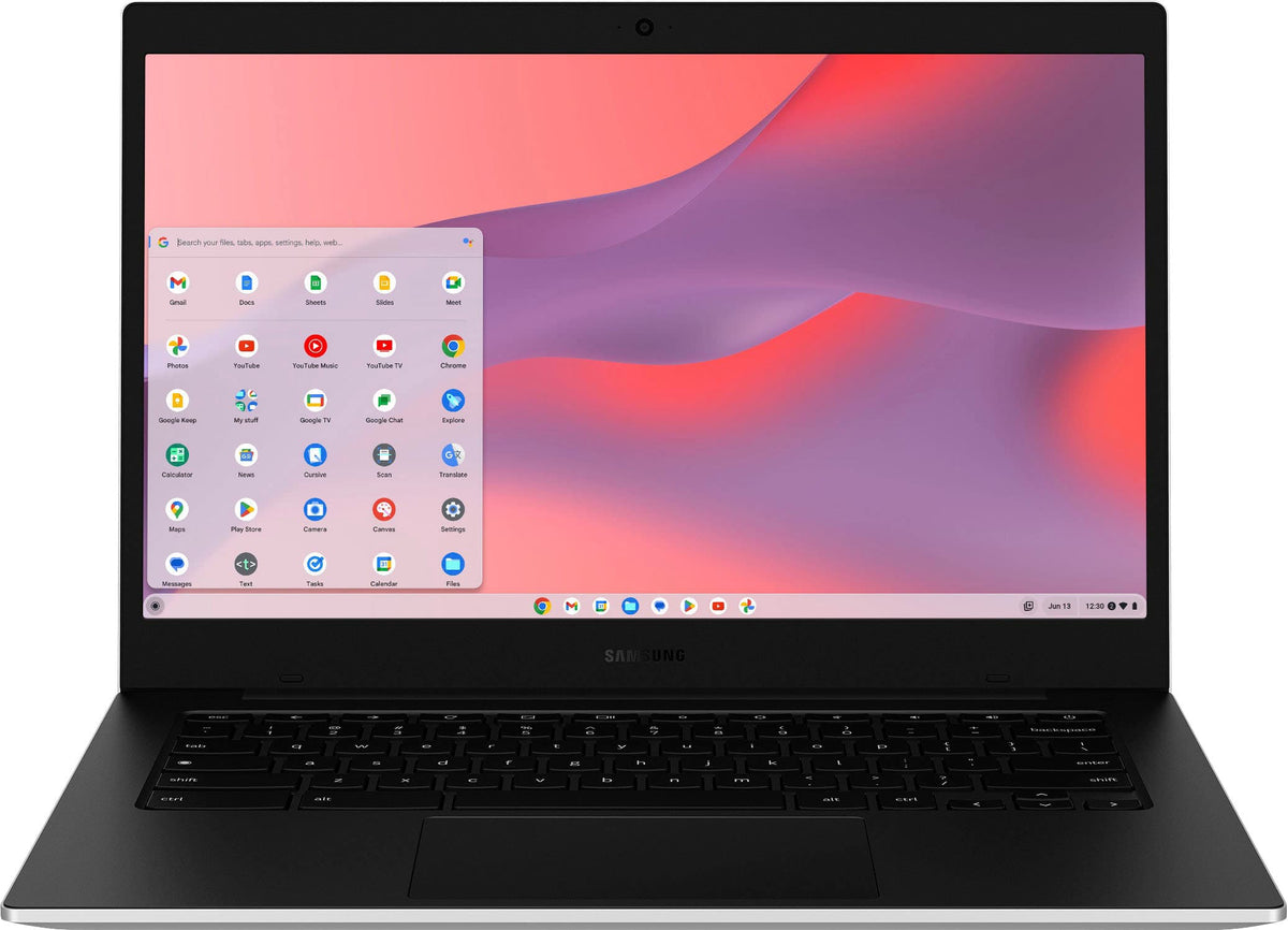 Samsung - Galaxy Chromebook Go - 14" LED Laptop - Intel Celeron- 4GB Memory - 128GB Storage - Silver