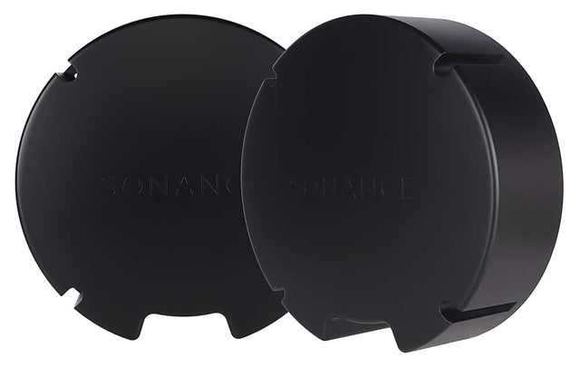 Front. Sonance - VX8-ENCL-R - Visual Experience Series  8" Round Retro Enclosure for 8" VX (2-Pack) - Black.