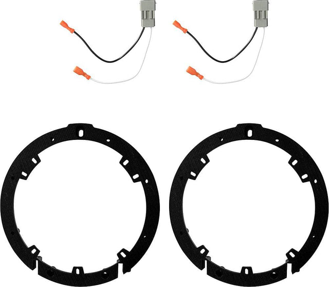 Front. Metra - Speaker Bracket for Select 2002-2023 Volkswagen Jetta - Black.