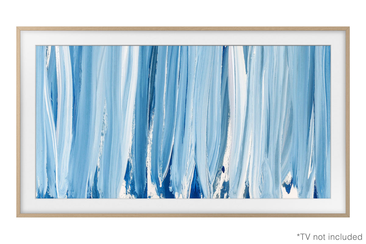 Samsung - 55" The Frame Customizable Bezel - Modern - Teak