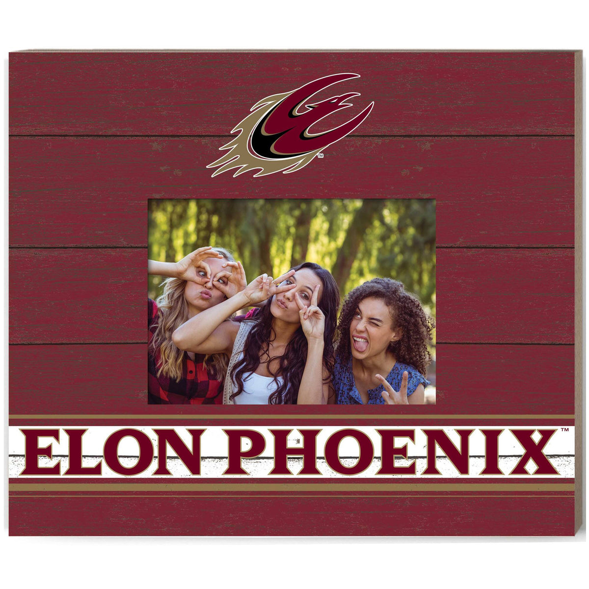 Jardine - Elon Phoenix 11'' x 13'' Team Spirit Scholastic Picture Frame - Maroon