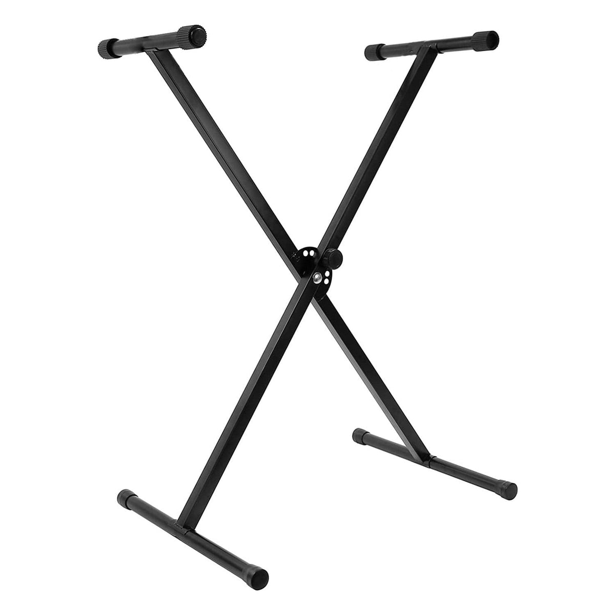 5 CORE - Keyboard Stand X Shape Height Adjustable Foldable Portable Key Board DJ Controller Stands - Black