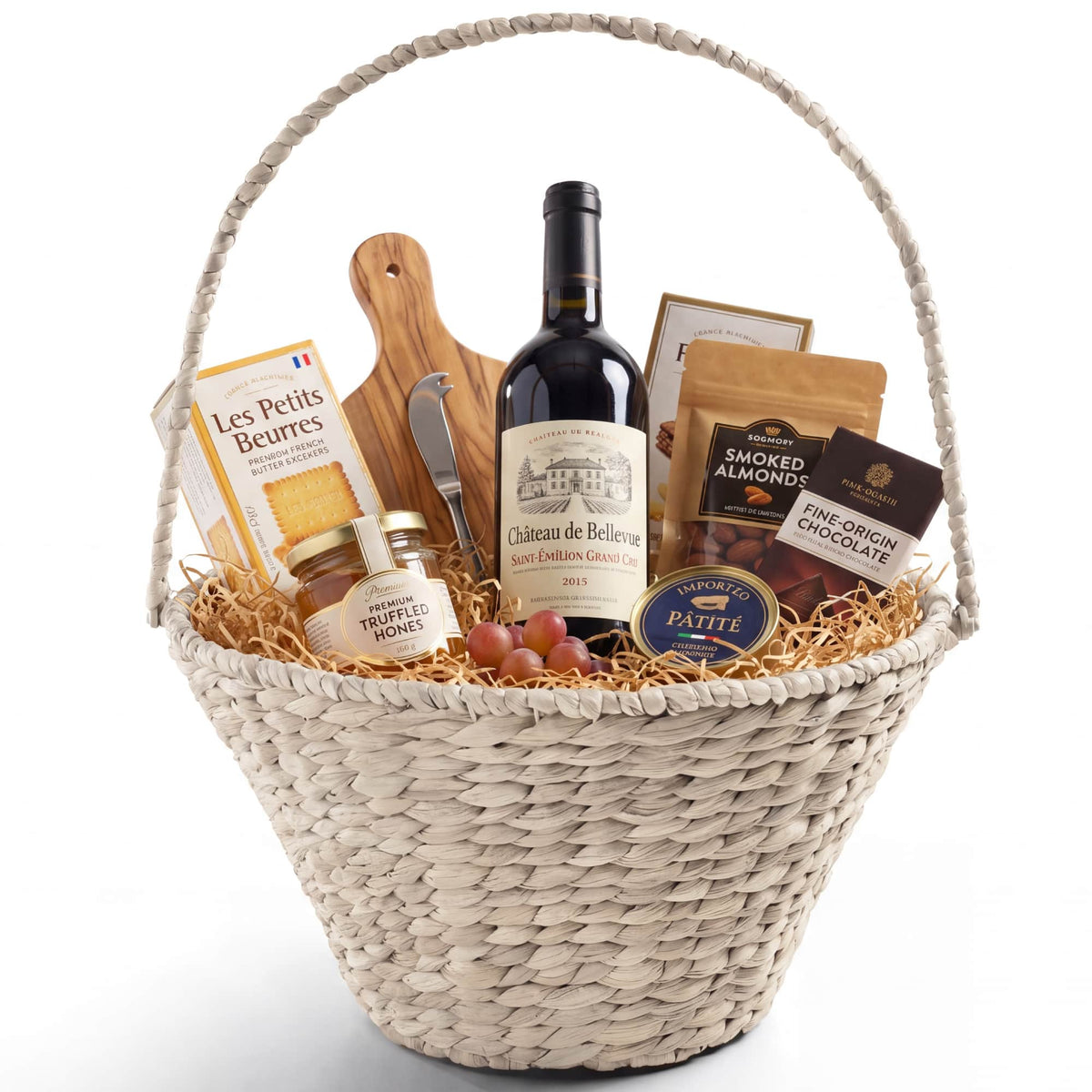 Best Choice Products - Woven Large Gift Basket, DIY Halloween Boo Baskets, Holiday Gifts & Celebrations, 20In - White