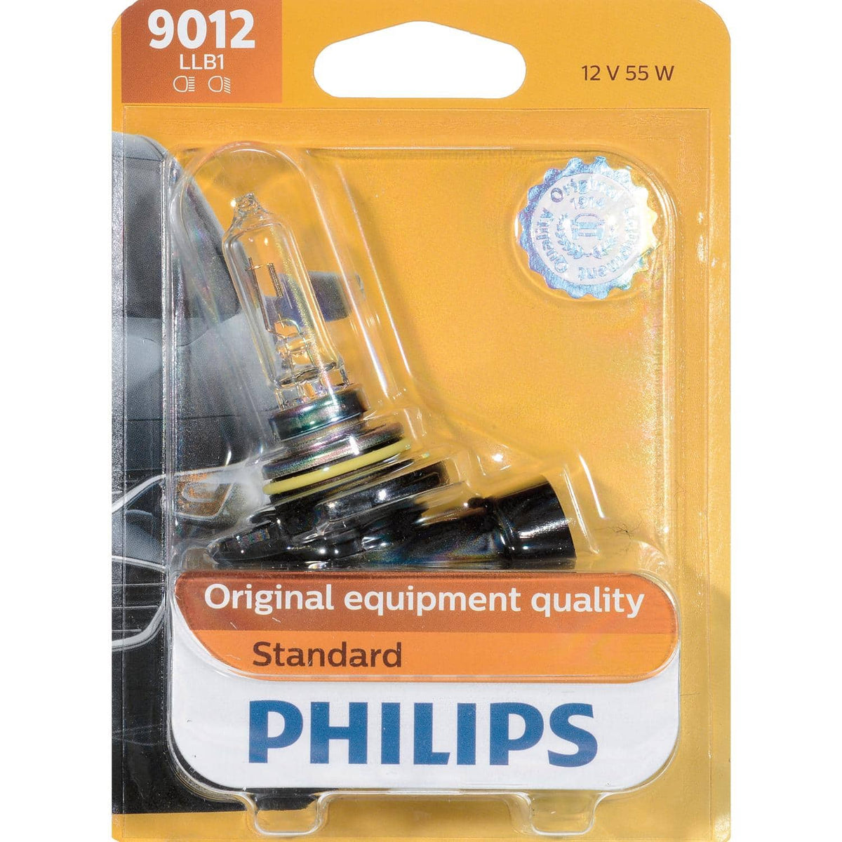 Philips - Standard Halogen High/Low Beam Automotive Bulb 9012LLB1