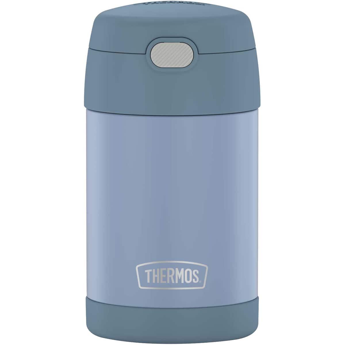 Thermos - 16 oz. Kid's Funtainer Stainless Steel Insulated Food Jar - Denim - Blue