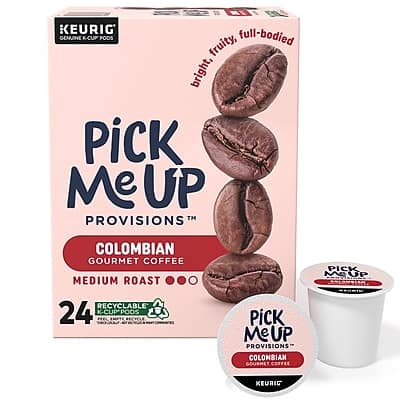 Pick Me Up Provisions™ - Colombian Coffee Keurig K-Cup Pods, Medium Roast, 24/Box