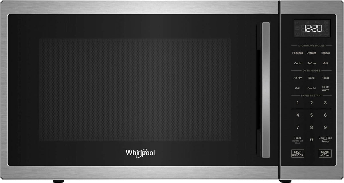 Whirlpool - 1.0 cu. ft. All-In-One Multifunctional Countertop Microwave With Air Fry - 900 watt - Stainless Steel