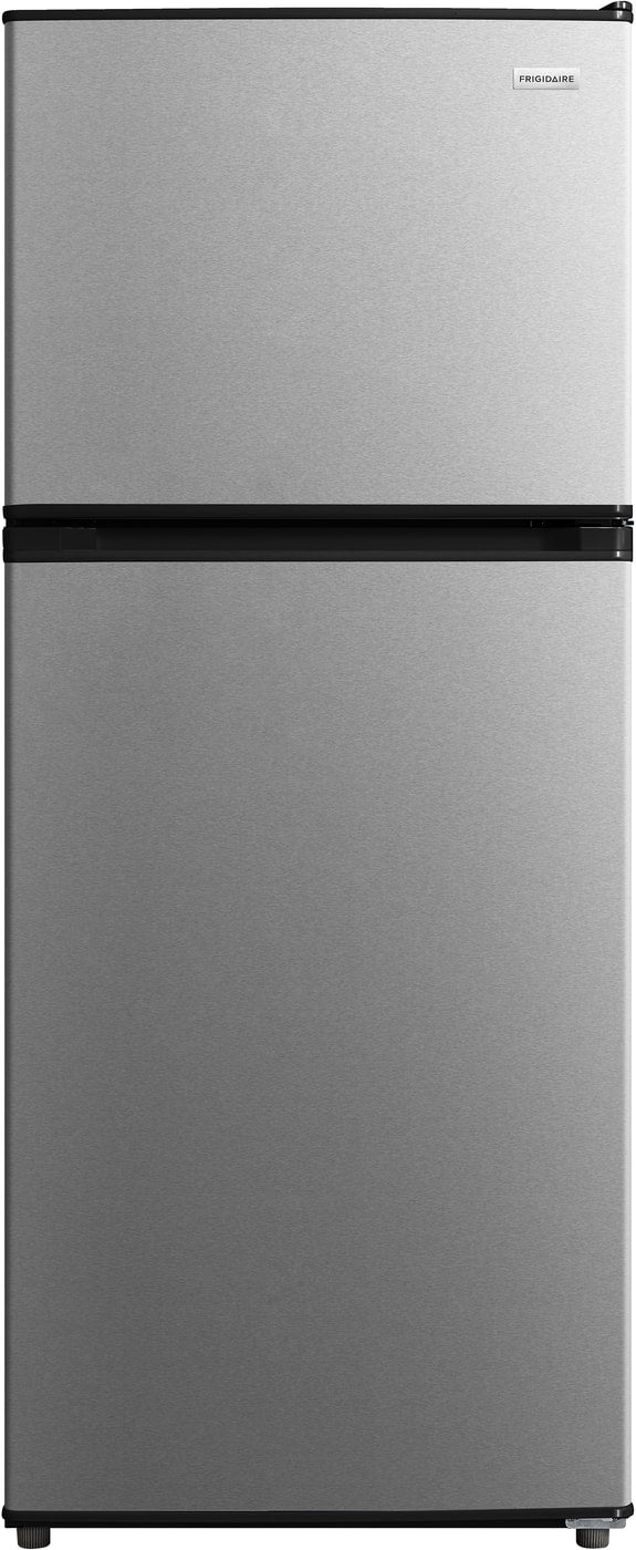 Front. Frigidaire - 12 Cu. Ft. Garage Ready Top Freezer - Fingerprint-Resistant Stainless Steel Look.