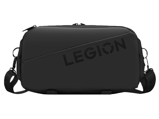 Front. Lenovo - Legion Go Sling Bag - Black.