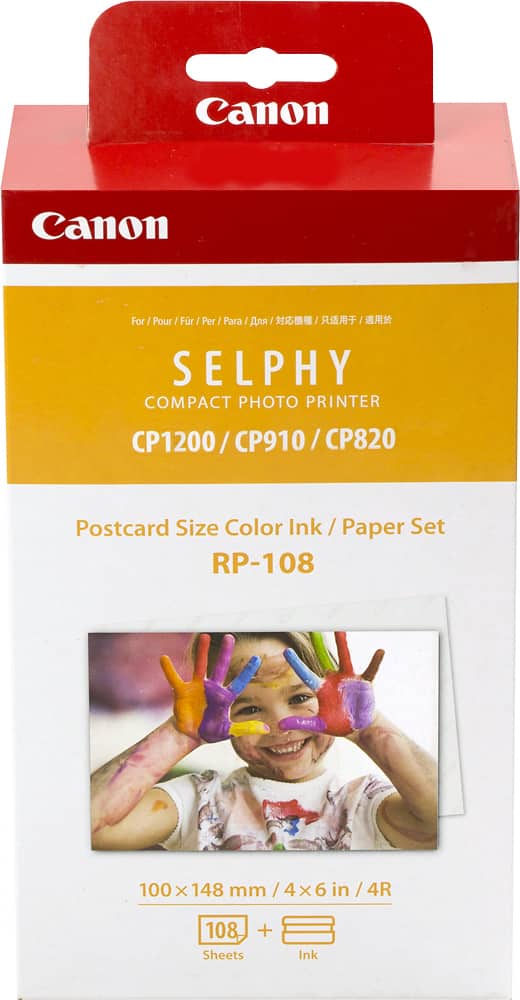 Front. Canon - RP-108 High-Capacity Color Ink/Paper Set - Multicolor.