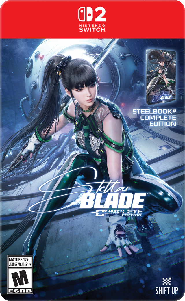 CB2 NINTENDO SWITCH  
EALADE STEELBOOK COMPLETE EDITION  
Bath BLADE COMPLETE EDITION  
MATURE 17+ JEUNES ADULTES 17+ M ESRB  
SHIFT UP