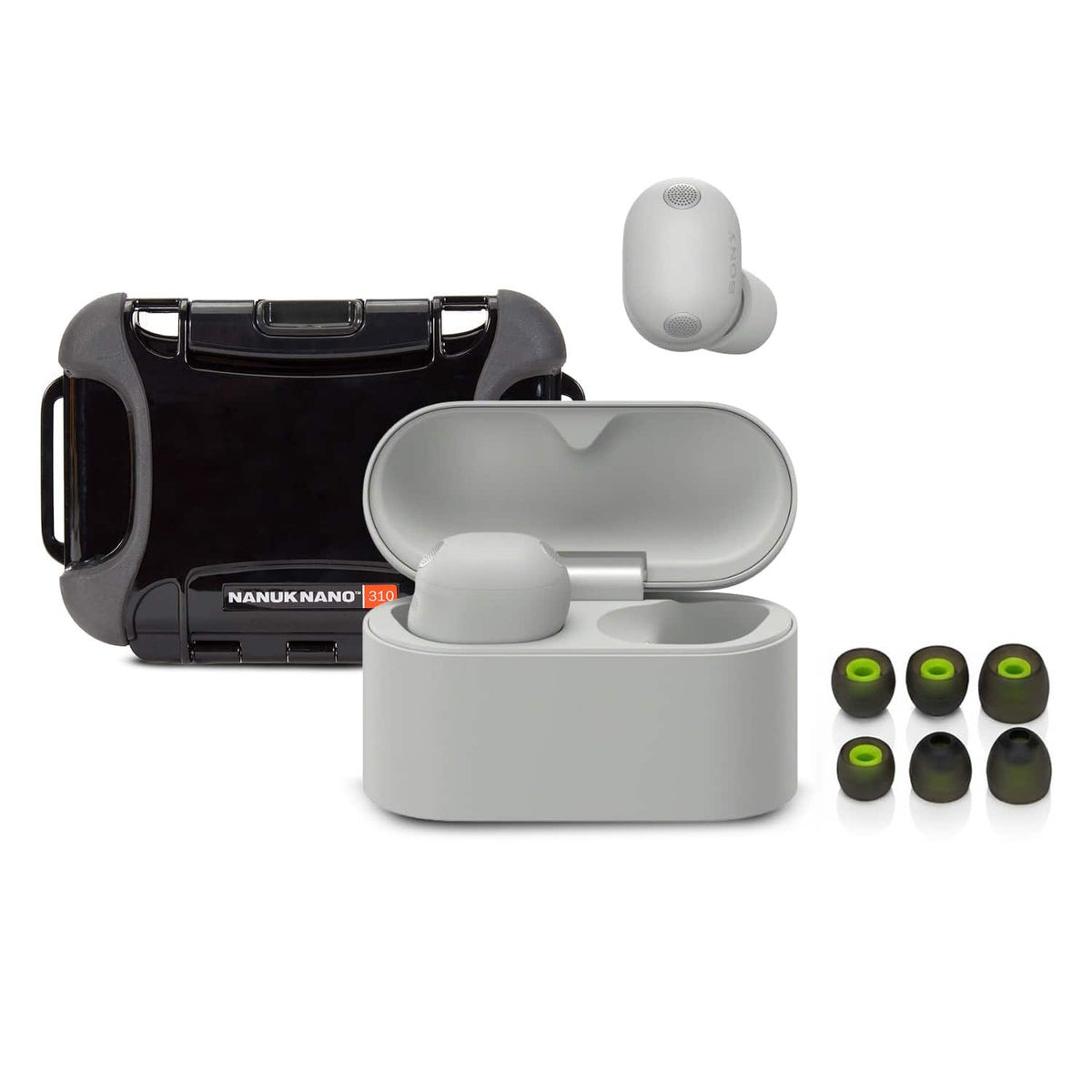 Sony - WF-1000XM6 Wireless Earbuds (Platinum Silver) with Hard Case, Earbud Tips