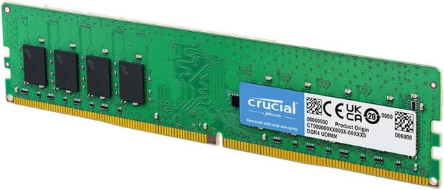 Crucial by Micron  
CE UK 20  
Removal will void warranty  
Product Origin  
CT000000XX000X-00XXX0  
DDR4 UDIMM