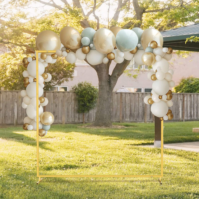 Front. Oumilen - 6. 6FT x 6. 6FT Extra Square Backdrop Stand.