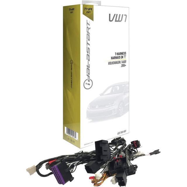 Front. iDatalink - Wiring Harness for Select Audi and Volkswagen Vehicles - Black.