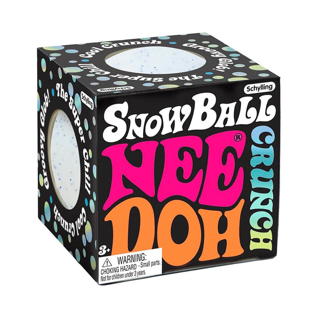 The Super Snowball Crunch!  
Snowball Crunch  
Nee Doh  
Schylling  
Cool Crunch  
Glowing Glob  
3+  
WARNING: Small parts. CHOKING HAZARD - Not for children under 3 years.