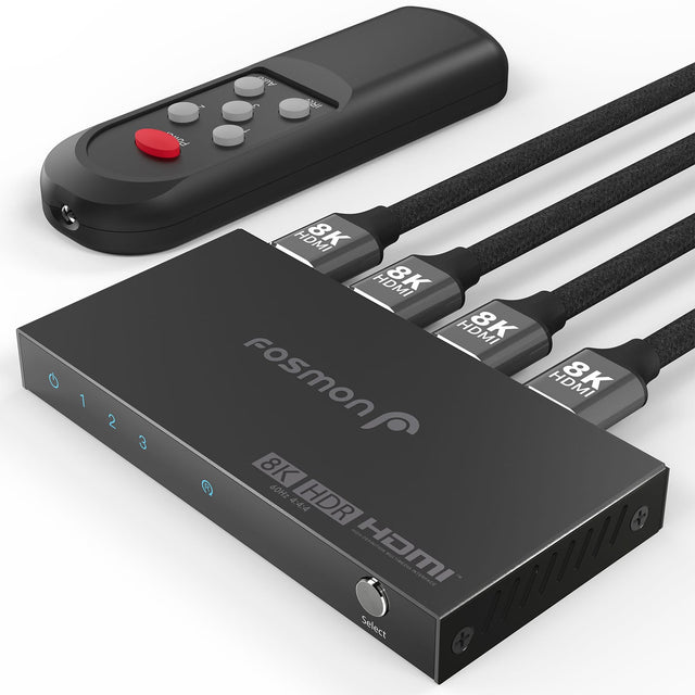 Fosmon HDMI 8K HDMI 8K HDMI 8K HDMI 8K 1 04123 2 3 5 8K 60Hz 4:4:4 HDR A HDMI ETTI MULTIMEDIA INTERFACE - Select Sel