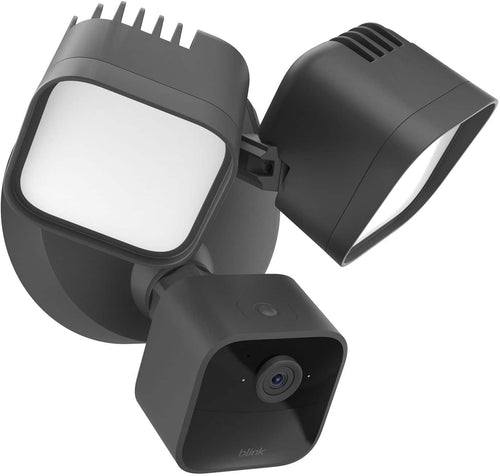 Front. Blink - Blink Wired Floodlight Camera - Smart security camera, 2600 lumens, HD live view, enhanced motion detection – 1 camera - Black.